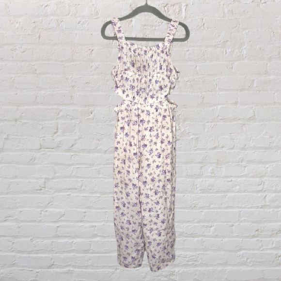 Zara Other - Zara Floral Cutout Romper
